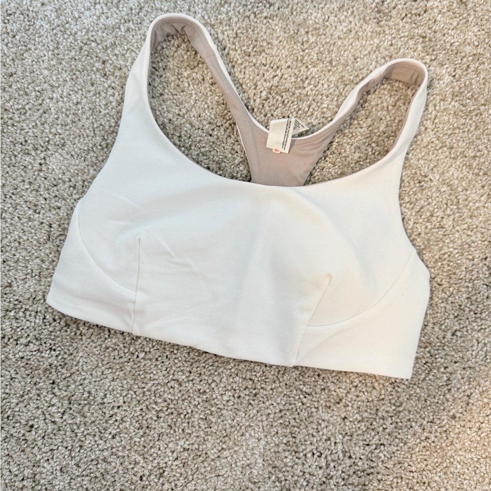 Lululemon White Sports Bra NEW